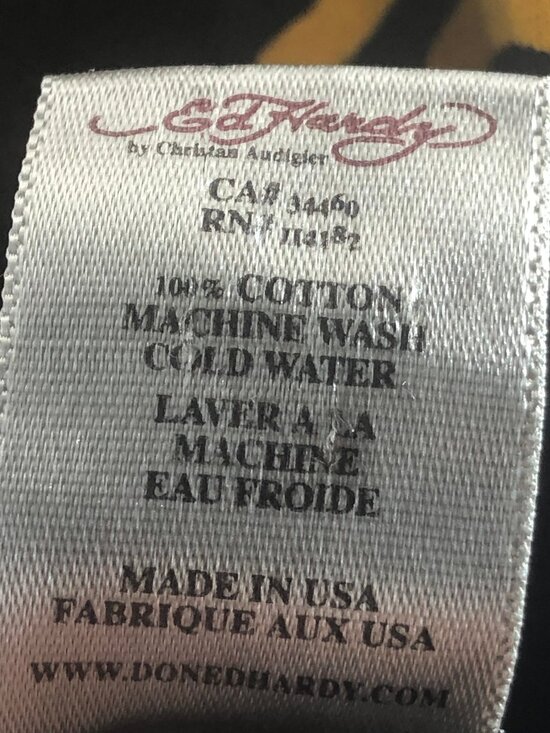 Ed Hardy Designs Mens T Shirt Black Skull Poker Dice Money Size 3XL - Picture 3 of 12